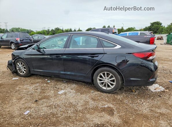 5NPE24AF6JH600892 2018 HYUNDAI SONATA Black Tył lewy