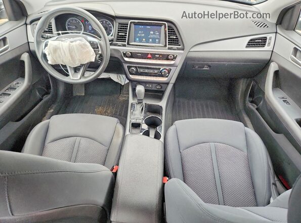 5NPE24AF6JH600892 2018 HYUNDAI SONATA Black Widok deski rozdzielczej