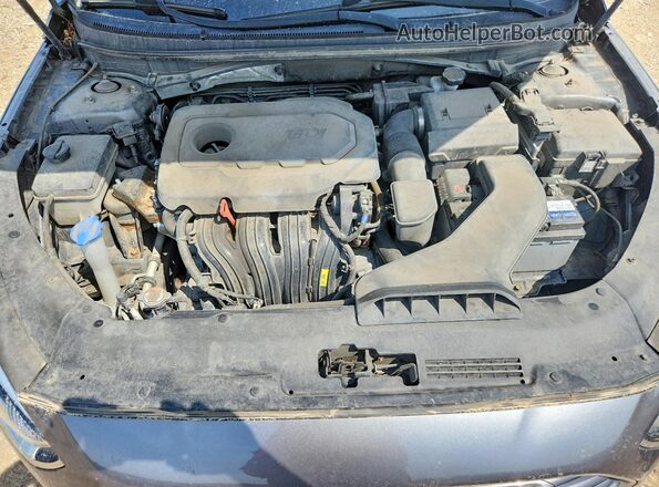 5NPE24AF6JH612623 2018 HYUNDAI SONATA Gray უკანა სალონის ხედი