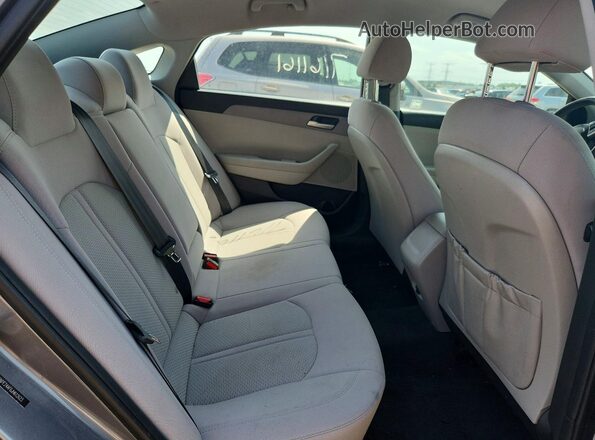 5NPE24AF6JH612623 2018 HYUNDAI SONATA Gray უკანა სავარძლების ხედი