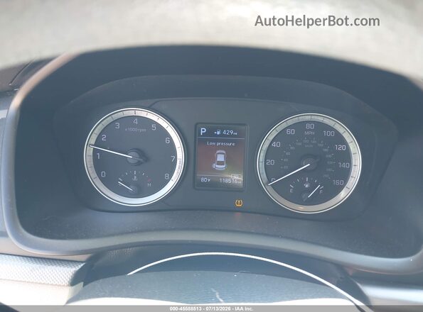 5NPE24AF6JH627882 2018 HYUNDAI SONATA Белый Вид задних сидений
