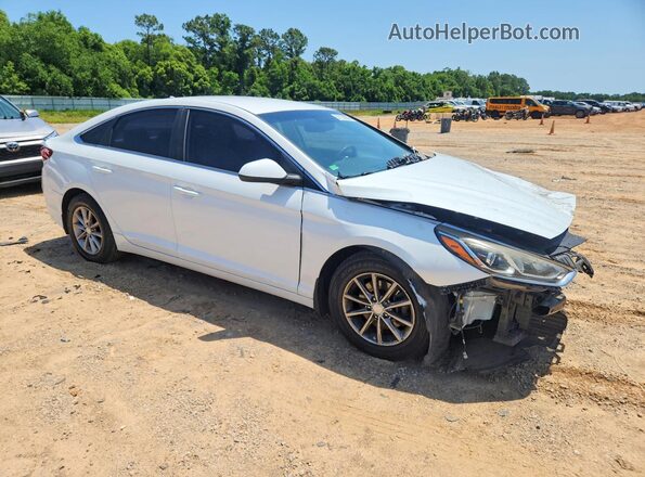 5NPE24AF6JH646867 2018 HYUNDAI SONATA White Przód prawy