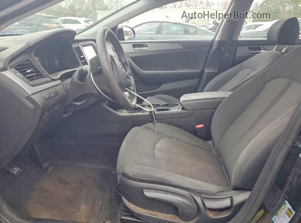 5NPE24AF6JH686155 2018 HYUNDAI SONATA Black Սալոնի դիմացի տեսք