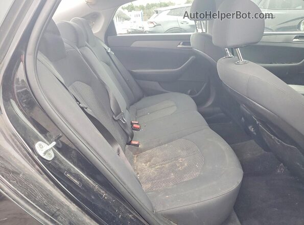 5NPE24AF6JH686155 2018 HYUNDAI SONATA Black Հետևի նստատեղերի տեսք