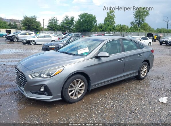 5NPE24AF6JH694983 2018 HYUNDAI SONATA Gray Առջևի ձախ երեք քառորդ տեսարան