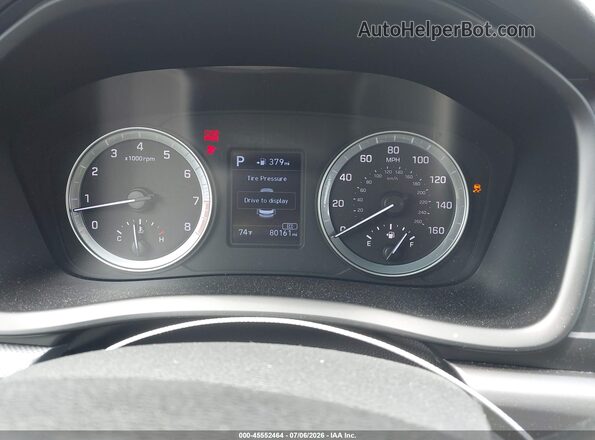 5NPE24AF6JH694983 2018 HYUNDAI SONATA Gray Հետևի նստատեղերի տեսք