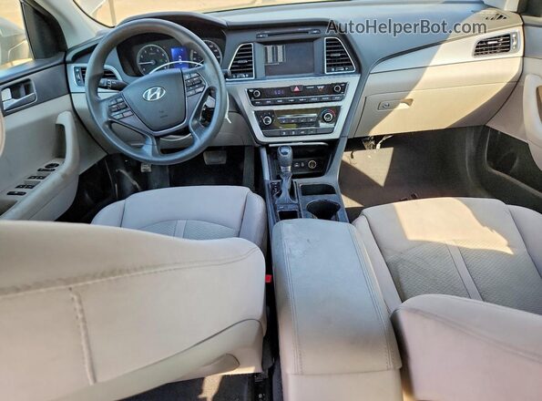 5NPE24AF7GH274643 2016 HYUNDAI SONATA Серый Вид панели приборов