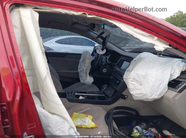 5NPE24AF7GH357280 2016 HYUNDAI SONATA Red Vista interior delantera