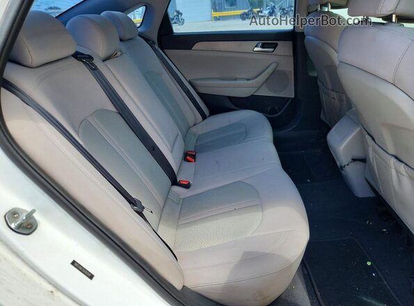 5NPE24AF7GH363516 2016 HYUNDAI SONATA White Rear seats view