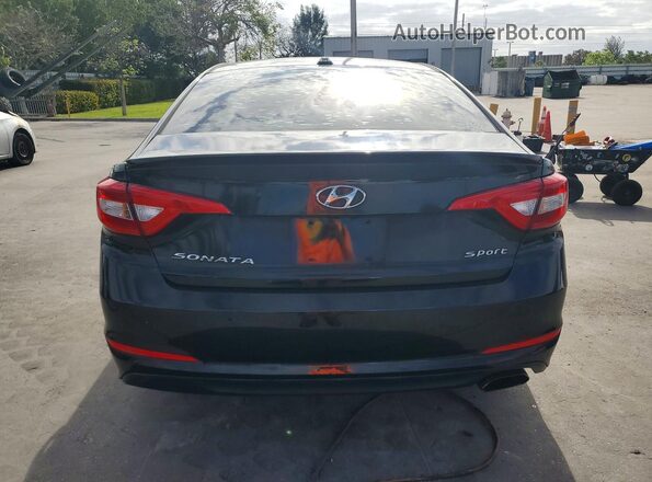 5NPE24AF7GH402069 2016 HYUNDAI SONATA Black უკანა ხედი