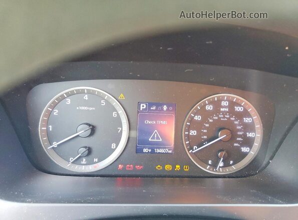 5NPE24AF7GH402069 2016 HYUNDAI SONATA Black ხელსაწყოთა პანელის ხედი