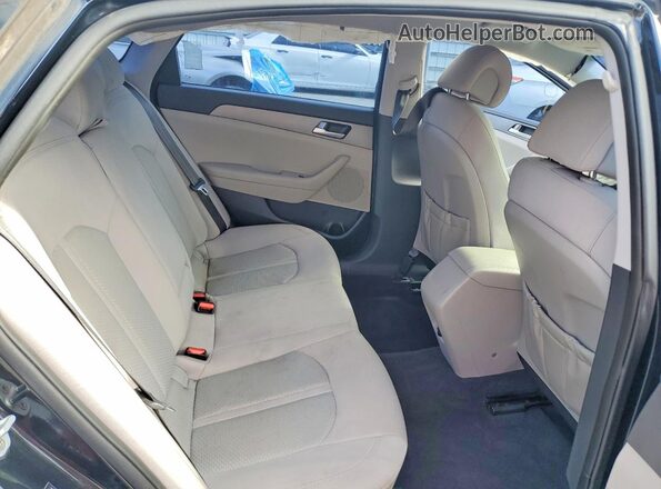 5NPE24AF7GH402069 2016 HYUNDAI SONATA Black უკანა სავარძლების ხედი