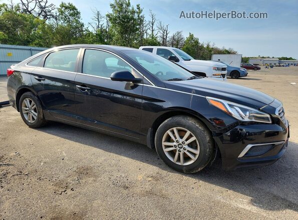 5NPE24AF7GH407952 2016 HYUNDAI SONATA Black Przód prawy