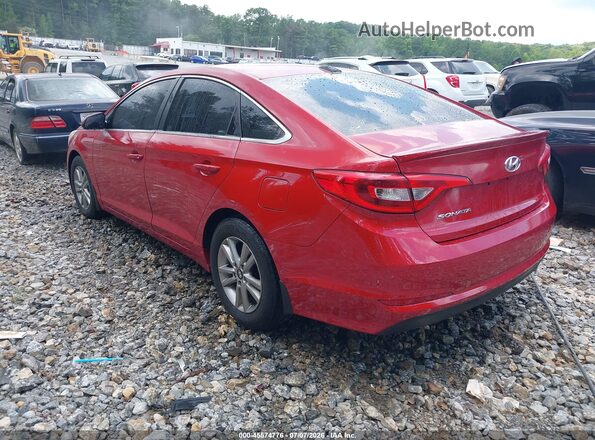 5NPE24AF7HH449331 2017 HYUNDAI SONATA Красный Задняя левая четверть