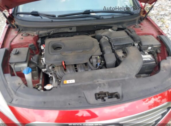 5NPE24AF7HH449331 2017 HYUNDAI SONATA Красный Вид сзади