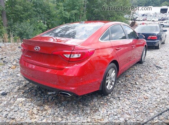 5NPE24AF7HH449331 2017 HYUNDAI SONATA Красный Задняя правая четверть