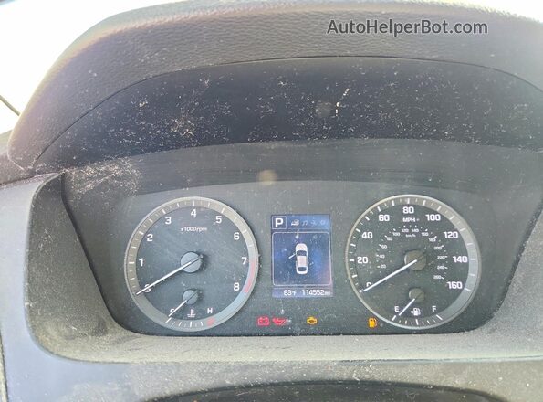 5NPE24AF7HH542799 2017 HYUNDAI SONATA Gray Instrument cluster view