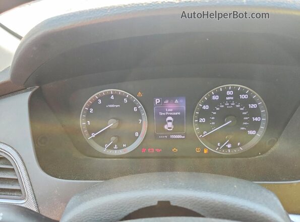 5NPE24AF7HH571137 2017 HYUNDAI SONATA Silver Instrument cluster view