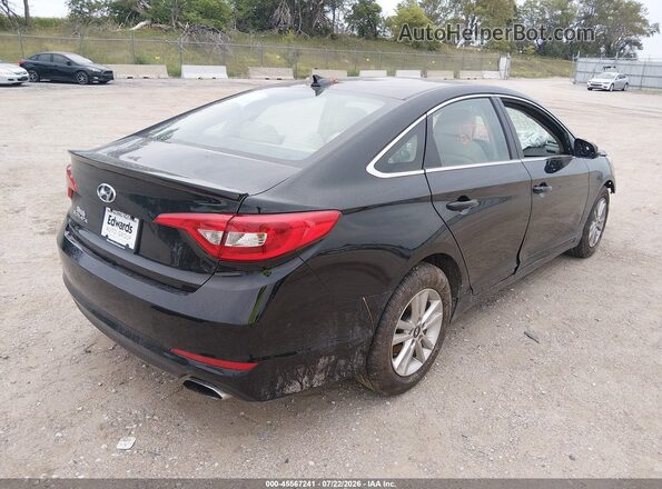 5NPE24AF7HH587340 2017 HYUNDAI SONATA Black Rear right