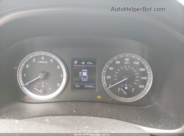 5NPE24AF7JH600514 2018 HYUNDAI SONATA Черный Вид задних сидений