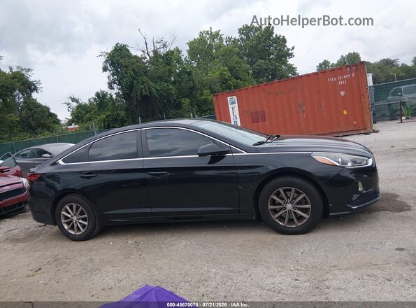 5NPE24AF7JH600514 2018 HYUNDAI SONATA Черный Вид задней части салона