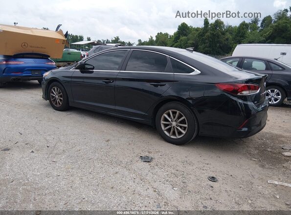 5NPE24AF7JH600514 2018 HYUNDAI SONATA Черный Задняя левая четверть