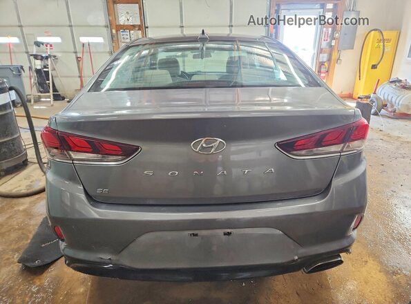 5NPE24AF7KH745862 2019 HYUNDAI SONATA Серый Вид сзади