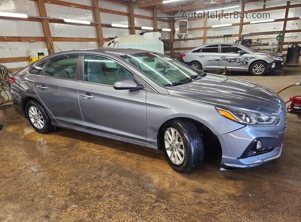 5NPE24AF7KH745862 2019 HYUNDAI SONATA Серый Передняя правая четверть