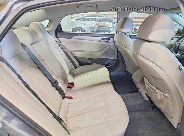5NPE24AF7KH745862 2019 HYUNDAI SONATA Серый Вид задних сидений