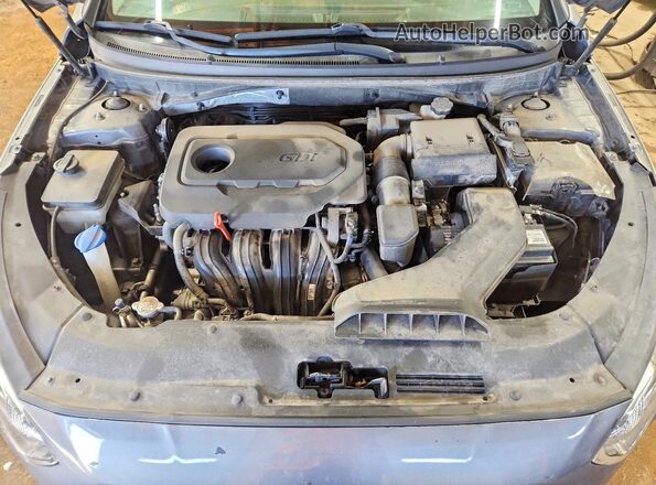 5NPE24AF7KH745862 2019 HYUNDAI SONATA Серый Вид задней части салона