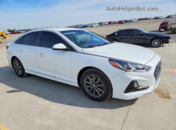 5NPE24AF7KH751421 2019 HYUNDAI SONATA Белый Передняя правая четверть
