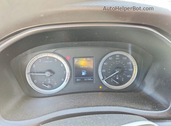 5NPE24AF7KH751421 2019 HYUNDAI SONATA Белый Вид щитка приборов