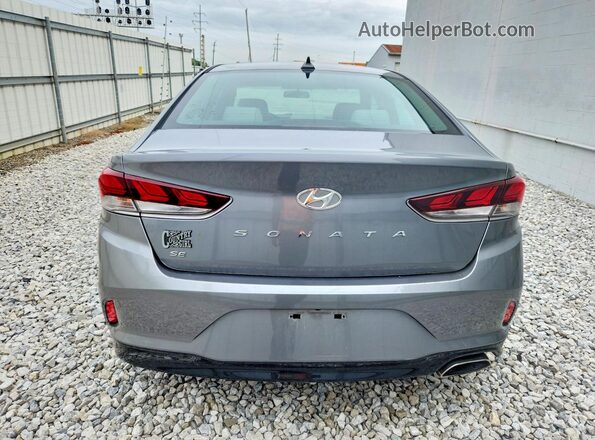 5NPE24AF7KH754917 2019 HYUNDAI SONATA Gray Widok z tyłu