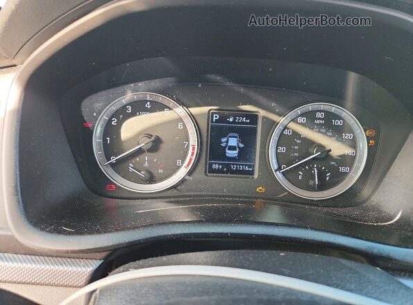 5NPE24AF7KH762600 2019 HYUNDAI SONATA Silver Սարքավորումների վահանակի տեսք