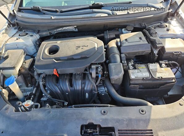 5NPE24AF7KH762600 2019 HYUNDAI SONATA Silver Սալոնի հետևի տեսք