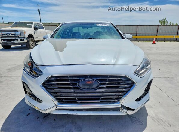 5NPE24AF7KH779283 2019 HYUNDAI SONATA White Front view