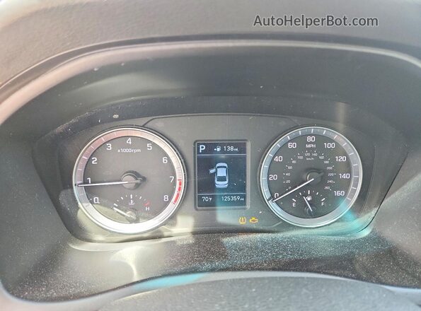 5NPE24AF7KH779283 2019 HYUNDAI SONATA White Instrument cluster view