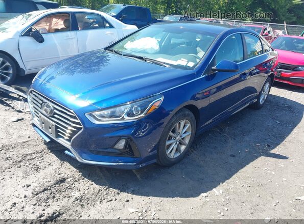 5NPE24AF7KH779297 2019 HYUNDAI SONATA Синий Передняя левая четверть