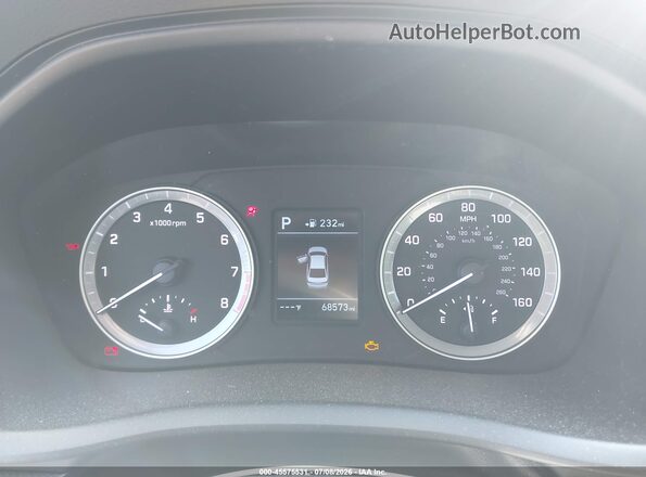 5NPE24AF7KH779297 2019 HYUNDAI SONATA Синий Вид задних сидений