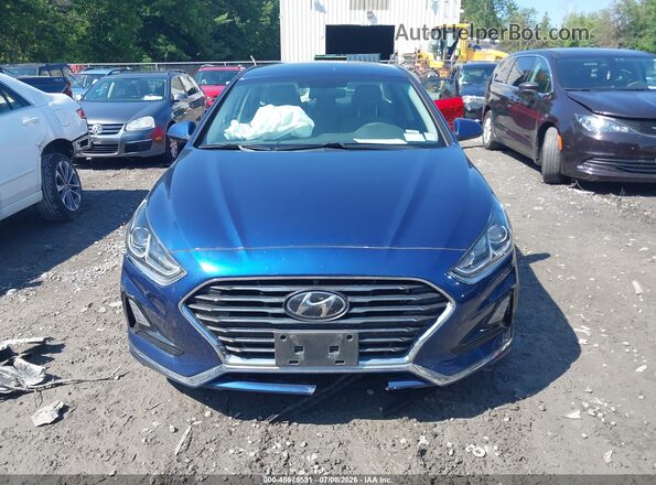 5NPE24AF7KH779297 2019 HYUNDAI SONATA Синий Вид щитка приборов