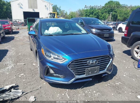 5NPE24AF7KH779297 2019 HYUNDAI SONATA Синий Вид спереди