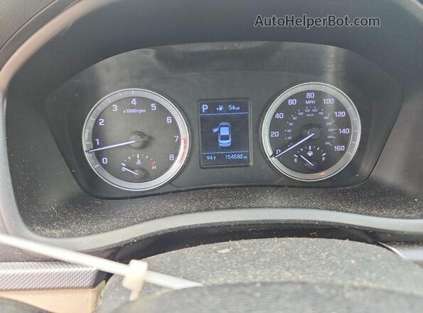 5NPE24AF7KH814355 2019 HYUNDAI SONATA Белый Вид щитка приборов