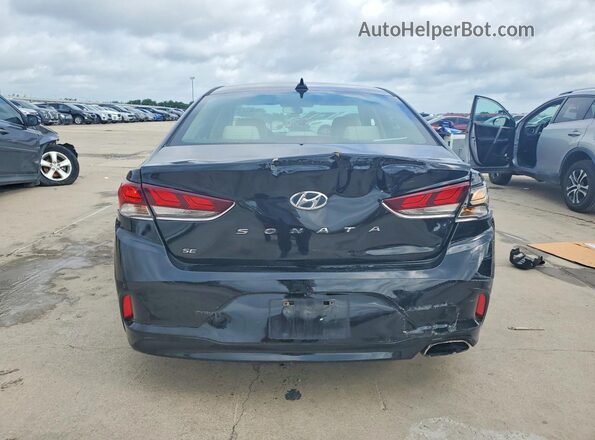 5NPE24AF7KH817112 2019 HYUNDAI SONATA Black უკანა ხედი