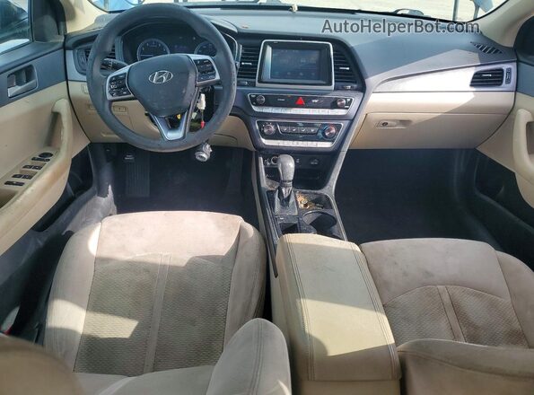 5NPE24AF7KH817112 2019 HYUNDAI SONATA Black წინა პანელის ხედი