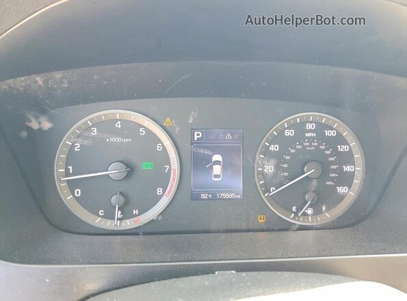 5NPE24AF8GH262209 2016 HYUNDAI SONATA White Vista del cuadro de instrumentos