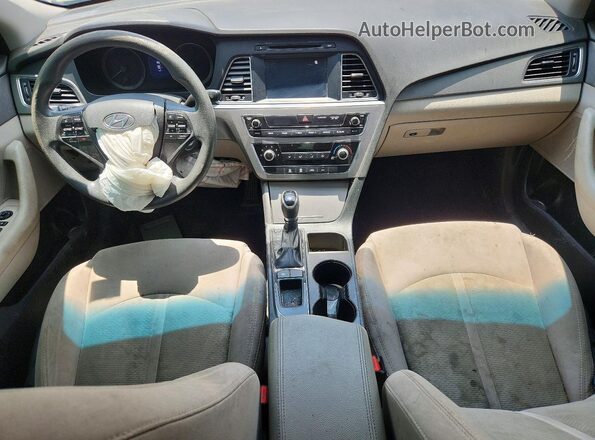 5NPE24AF8GH298157 2016 HYUNDAI SONATA Silver Առջևի վահանակի տեսք