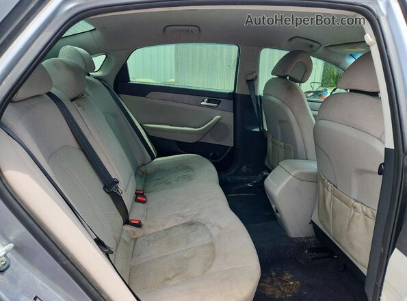 5NPE24AF8GH298157 2016 HYUNDAI SONATA Silver Հետևի նստատեղերի տեսք