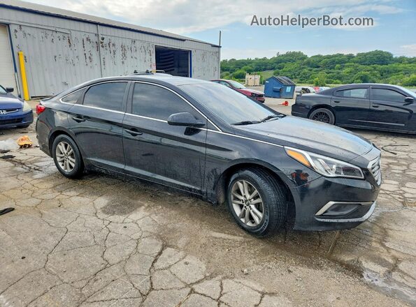 5NPE24AF8GH312607 2016 HYUNDAI SONATA Black Front right