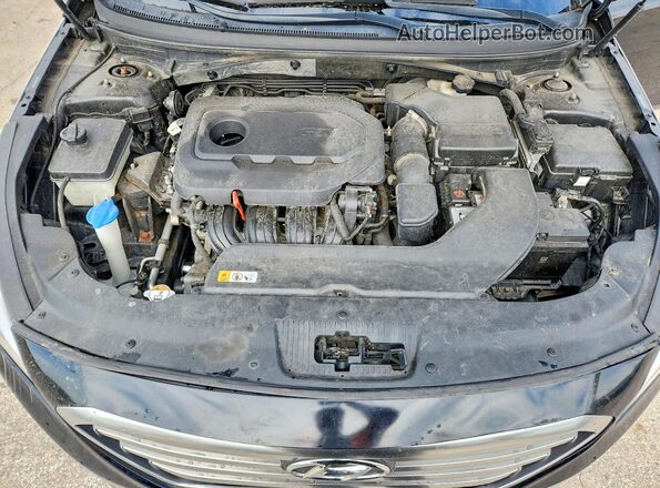 5NPE24AF8GH312607 2016 HYUNDAI SONATA Black Rear interior view