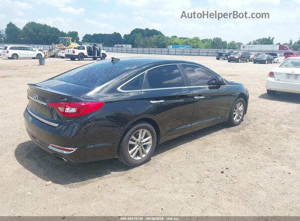5NPE24AF8GH316608 2016 HYUNDAI SONATA Black უკანა მარჯვენა